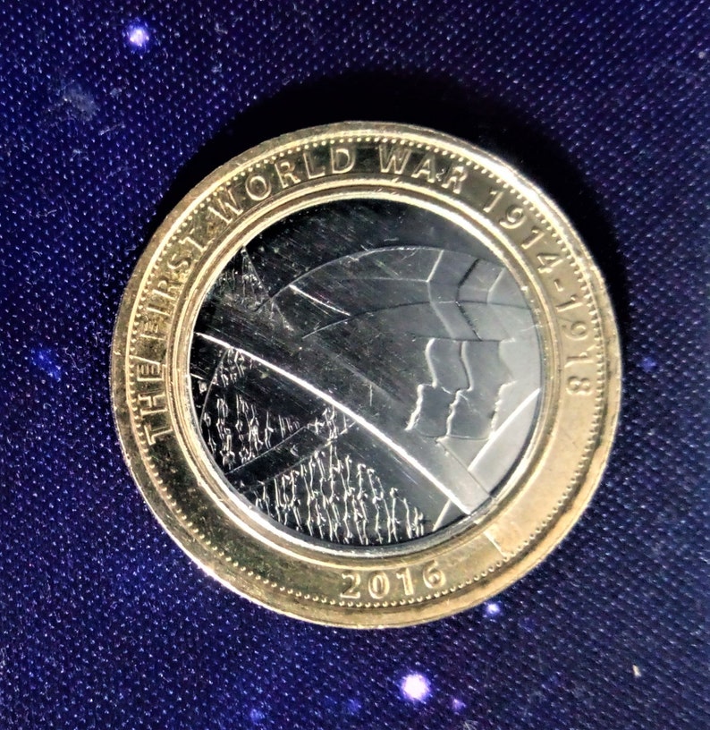 The First World War 19141918 Two Pound Coin 2016 Rare Etsy
