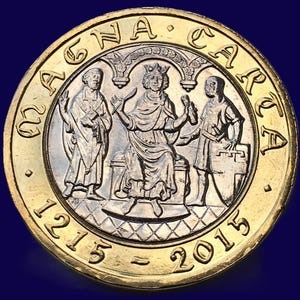 2 pounds Magna Carta 800 years commemorative coin