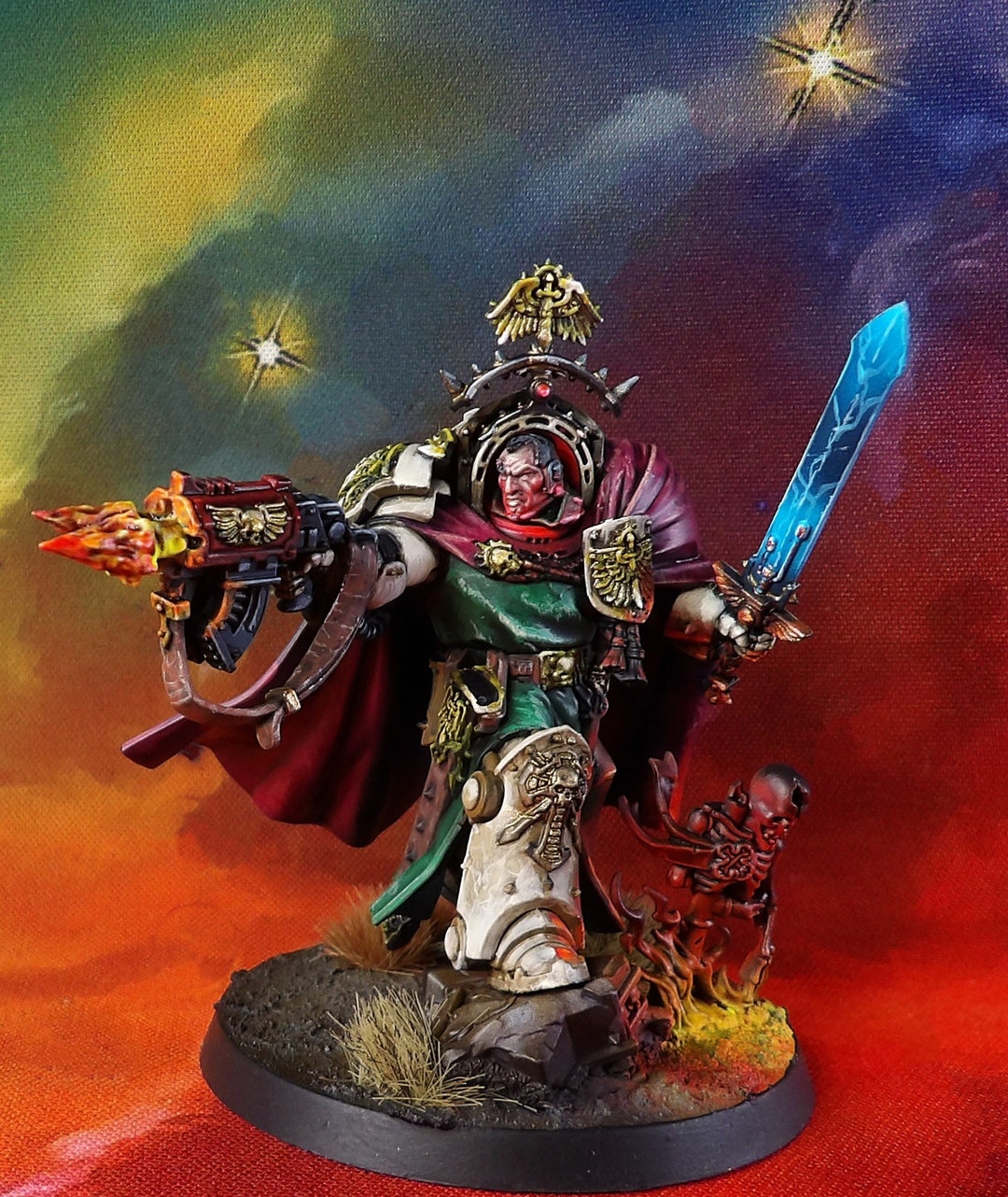 Wh40k New Releases: Dark Angels Belial ,first Company Deathwing Grand  Master.painted to an Artistic Level - Etsy
