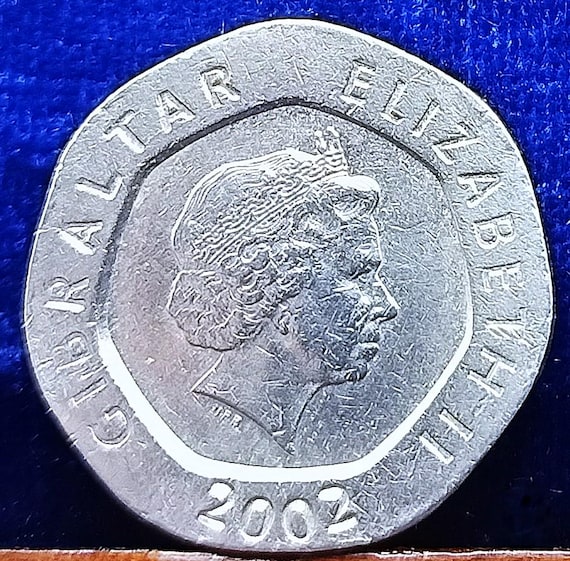 ⑳古銭約3kg 海外 2002 Our Lady of Europa Gibraltar 20p Twenty Pence Coin