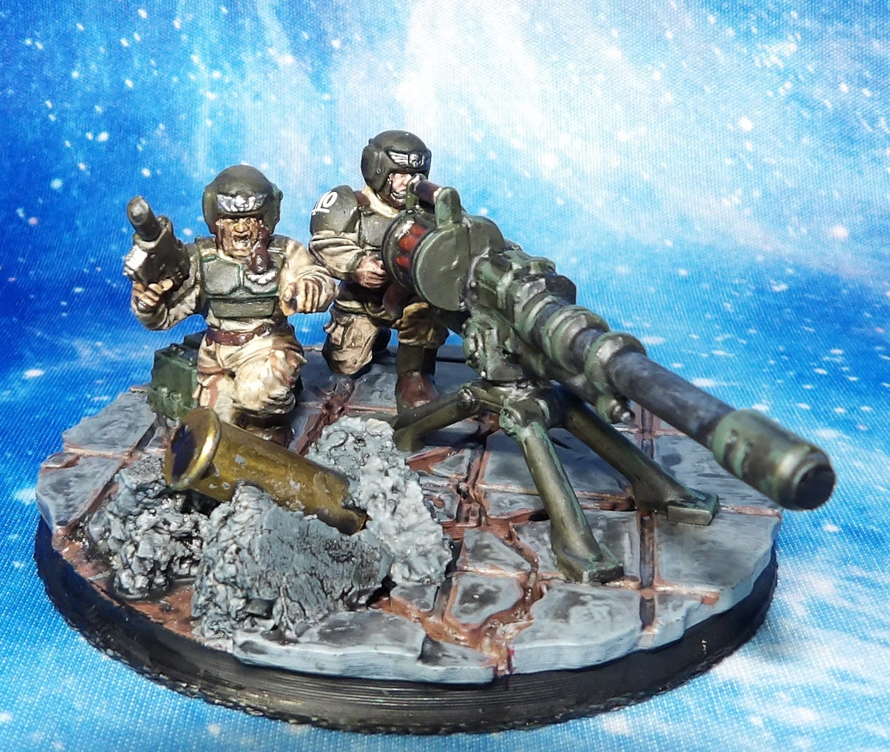 Warhammer 40k Astra Militarum Cadian Heavy Weapons Team - Painted