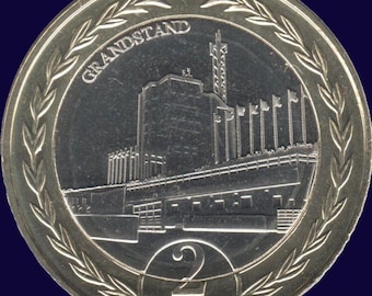 Série Comemorativa Tourist Trophy - Grandstand TT Races 2022 Ilha de Man - Moeda de 2 GBP