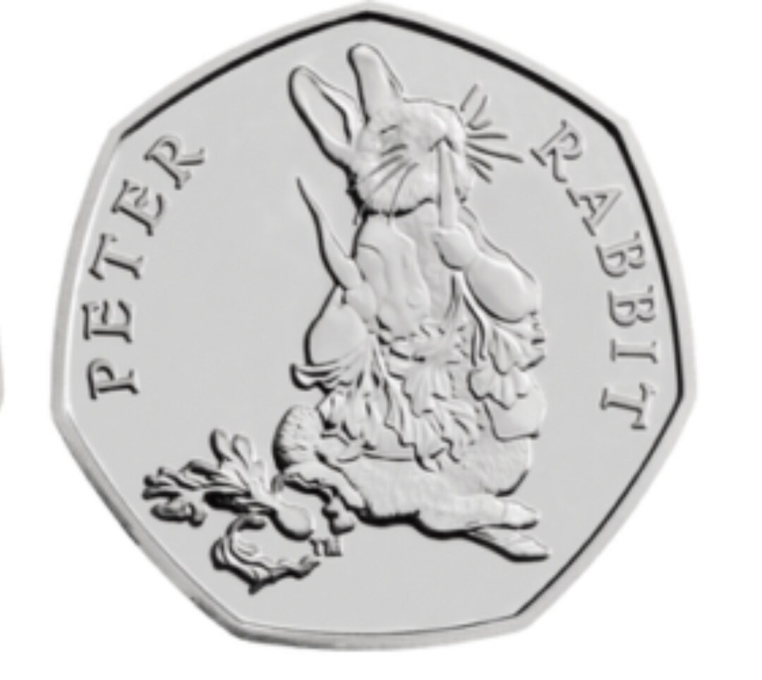 Peter Rabbit 2018 Beatrix Potter 50p Coin - Etsy