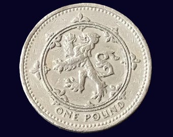 イギリス　硬貨セット　1985年 英国王立造幣局発行の1985年ニッケル真鍮プルーフ1ポンド硬貨
