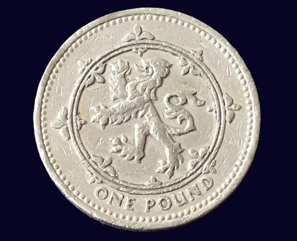 1994年スコットランドのライオンの1ポンド（旧）硬貨が流通 - Etsy 日本