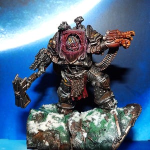 Forgeworld Iron Warriors  primarch ,Perturabo . wh30k Horus Heresy. Painted Miniature