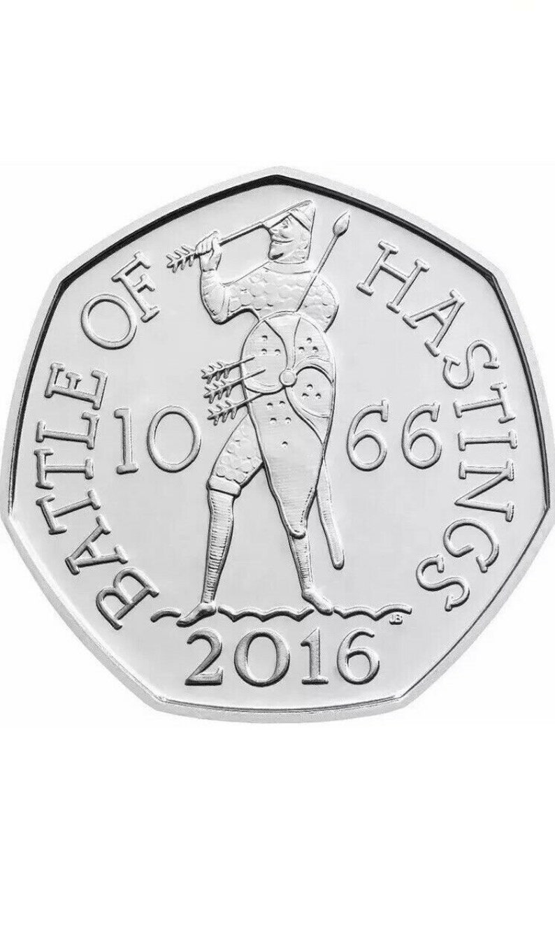 2016 UK Battle of Hastings 50p Coin Etsy UK 2016 UK Battle of Hastings 50p Coin Etsy UK