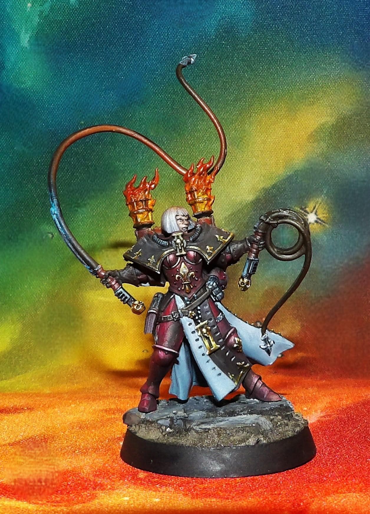 wh40k Adepta Sororitas (sisters of battle ) Repentia Superior.Professionally painted by atticafantasyminiatures studio.