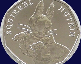 2016 Royal Mint Beatrix Potter Squirrel Nutkin 50p Fifty Pence Coin  circulated