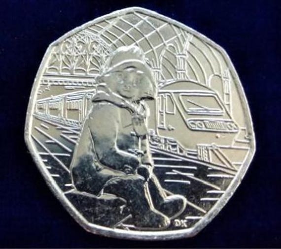 パディントン2018 50p銀貨 2018年イギリス パディントンベア 50ペンス