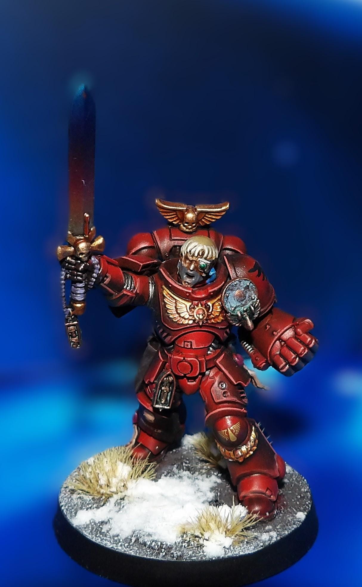 wh40k space marine Blood Angels chapter primaris Lieutenant.Expertly painted.