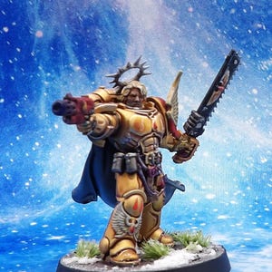 WH40K Space Marine Blood Angels Kapitel Primaris Kapitän.Sehr fachmännisch bemalt.