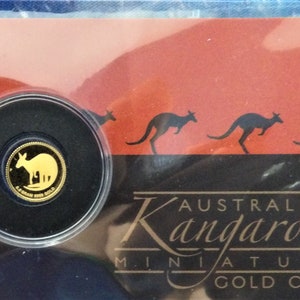Australisches Känguru 'Mini Roo' 0.5g Goldmünze.Versiegelt,Perth Mint