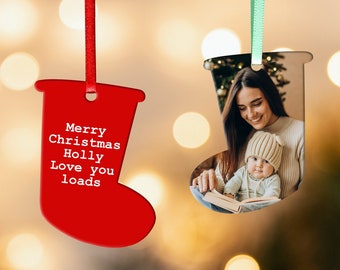 Adorno navideño personalizado con foto - Adorno navideño personalizado - Adorno navideño personalizado - Adorno navideño