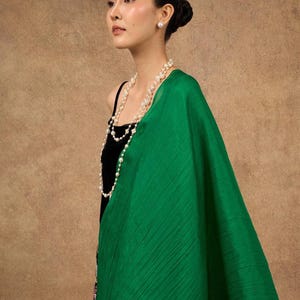 shawl for dark green dress Jade Shawl Mermaid Dress Teuta Matoshi