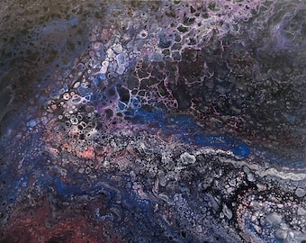 Abstract Acrylic Painting on Canvas