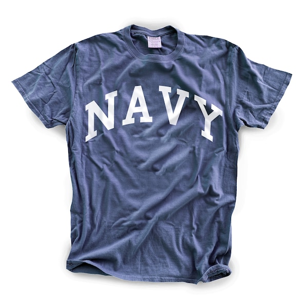 Navy Short Sleeve T-Shirt, Navy Blue