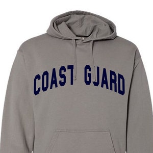 Coast Guard Collegiate Hoodie, Gray