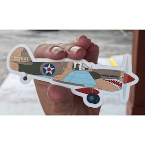 Curtiss P-40 Warhawk 4&quot; Sticker