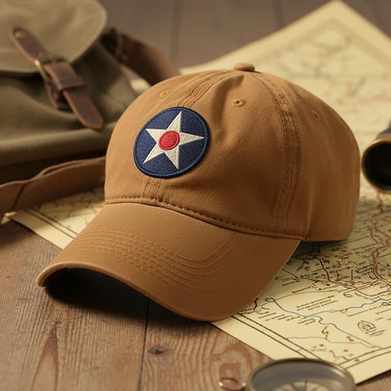 U.S. Army Air Corps Insignia Ball Cap, British Khaki