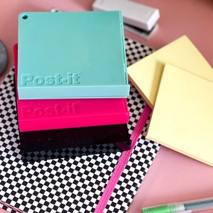 Post it note holder Sticky note holder desk accessories desk organizer minimalist home office