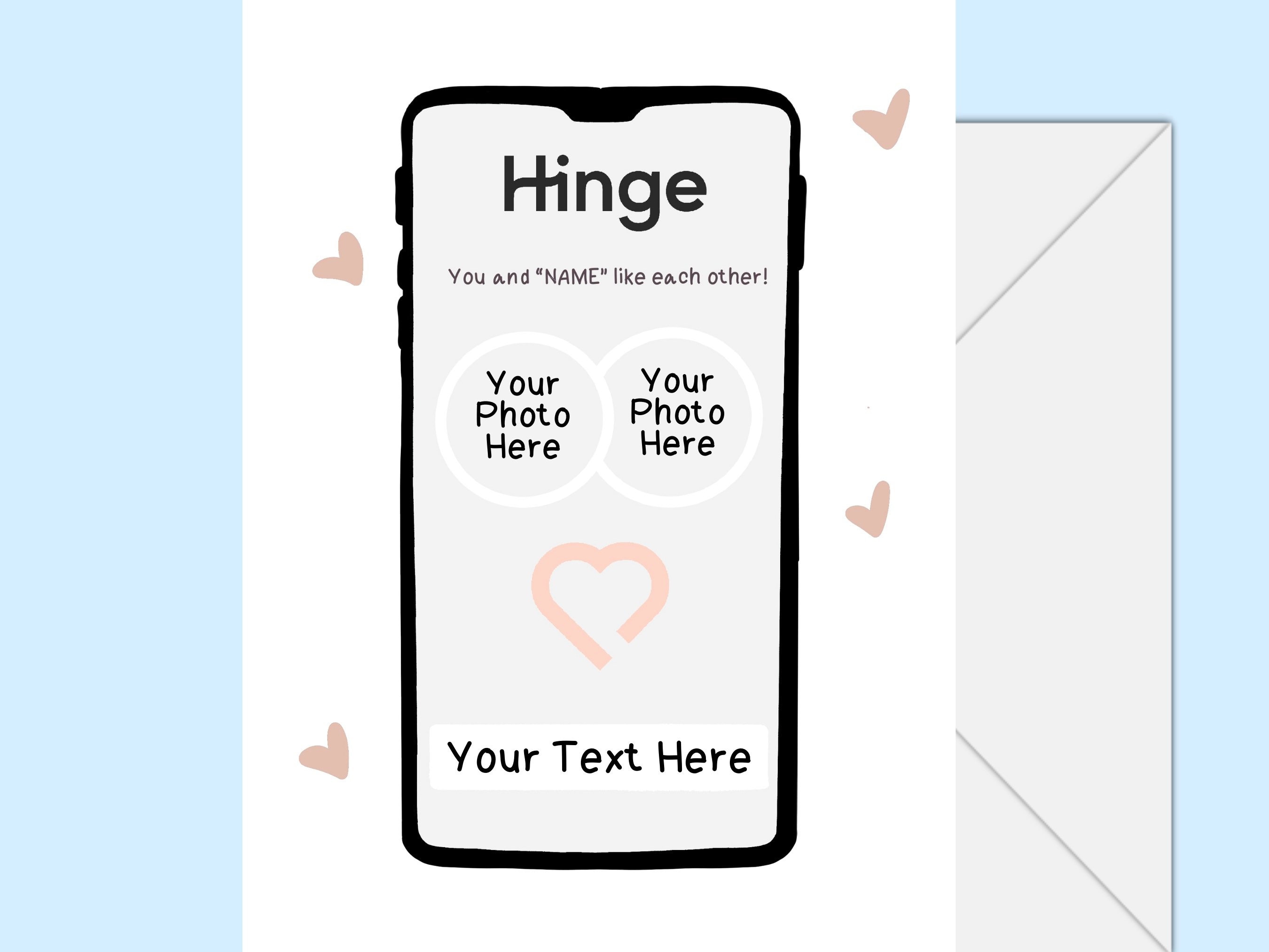 Hinge anniversary card 1 2 3 year anniversary met boyfriend on Hinge swipe right girlfriend