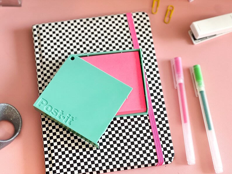 Post It Note Holder Sticky Note Holder Desk Accessories Desk Etsy