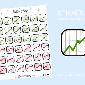Stock Tracker Planner Sticker