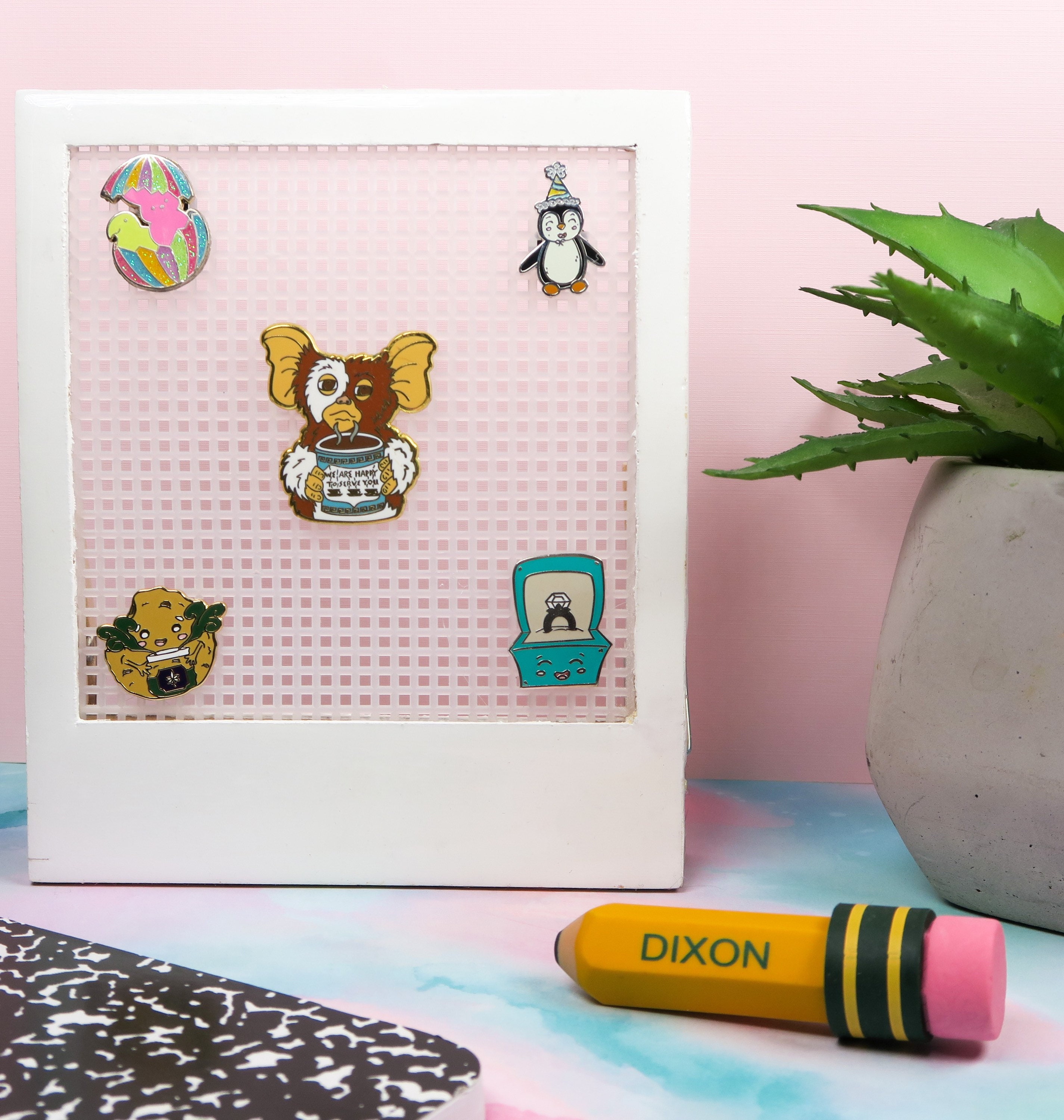 Desktop Pin Display Cute Unique Pin board Badge display Etsy