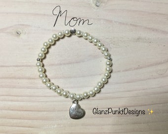 Bracciale MOM Pearl Mother's Day Mamma Mamma