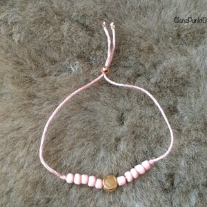 Gevulde armband roze Rosé goud