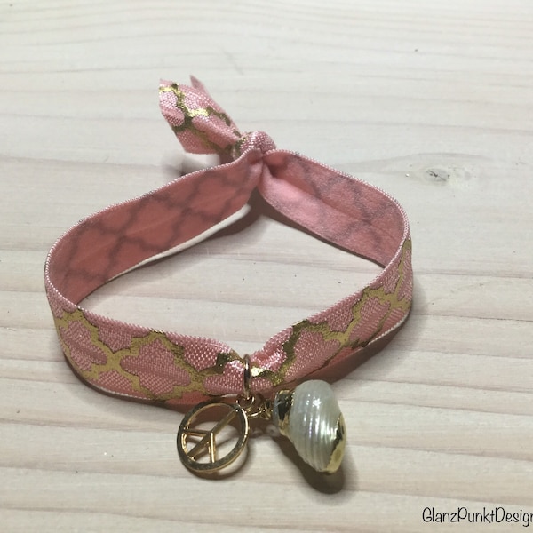 Ibiza-Armband "Oriental" rosa/gold