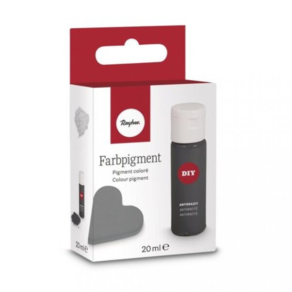 1x Farbpigment Pulver 20ml, anthrazit