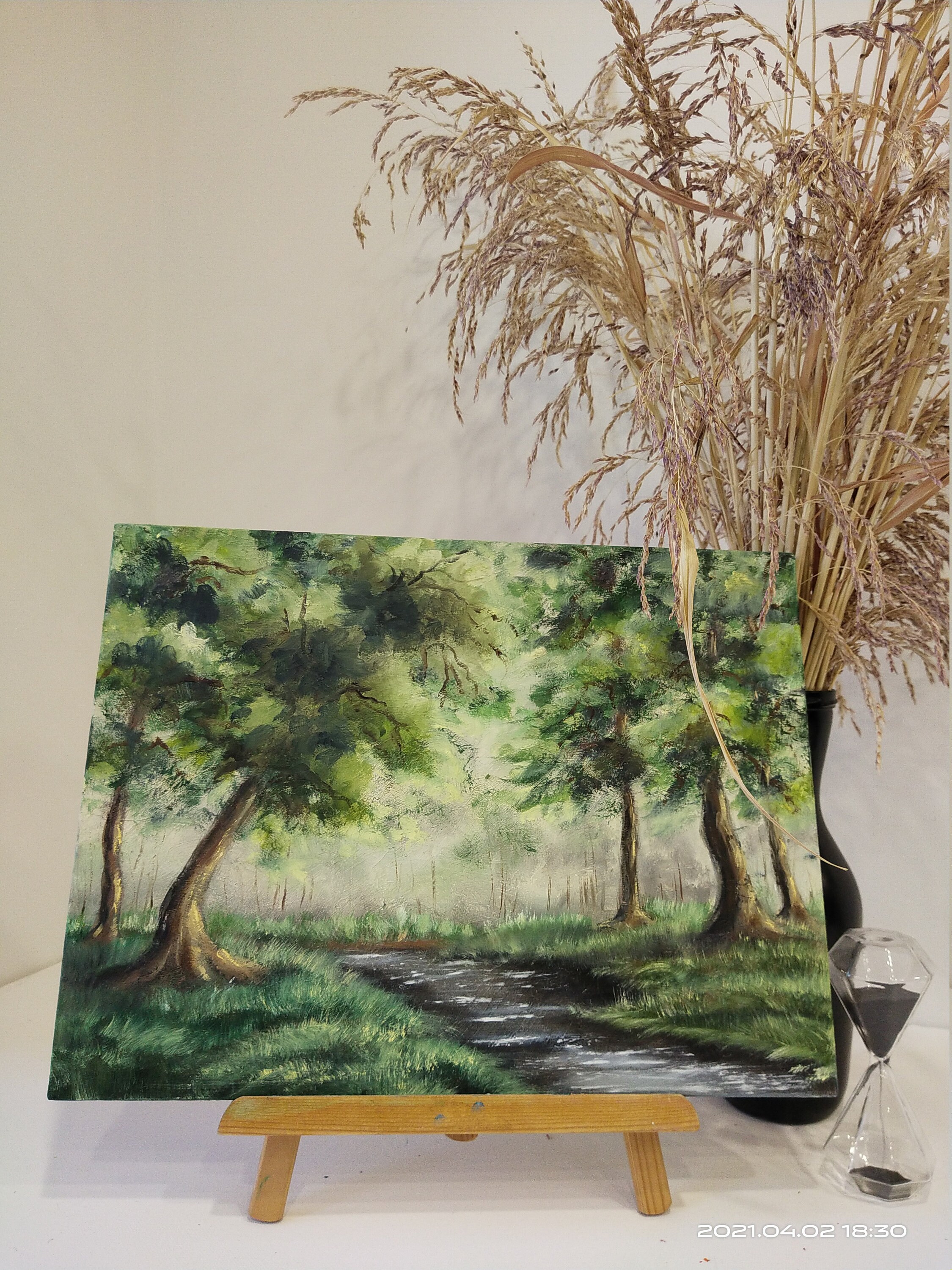 Oaks Painting Trees Original Artwork Tree Wall Art Oak Artwork | Etsy