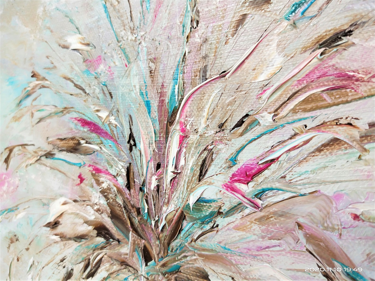 Floral wall decor Abstract Artwork Original Oil Painting Etsy