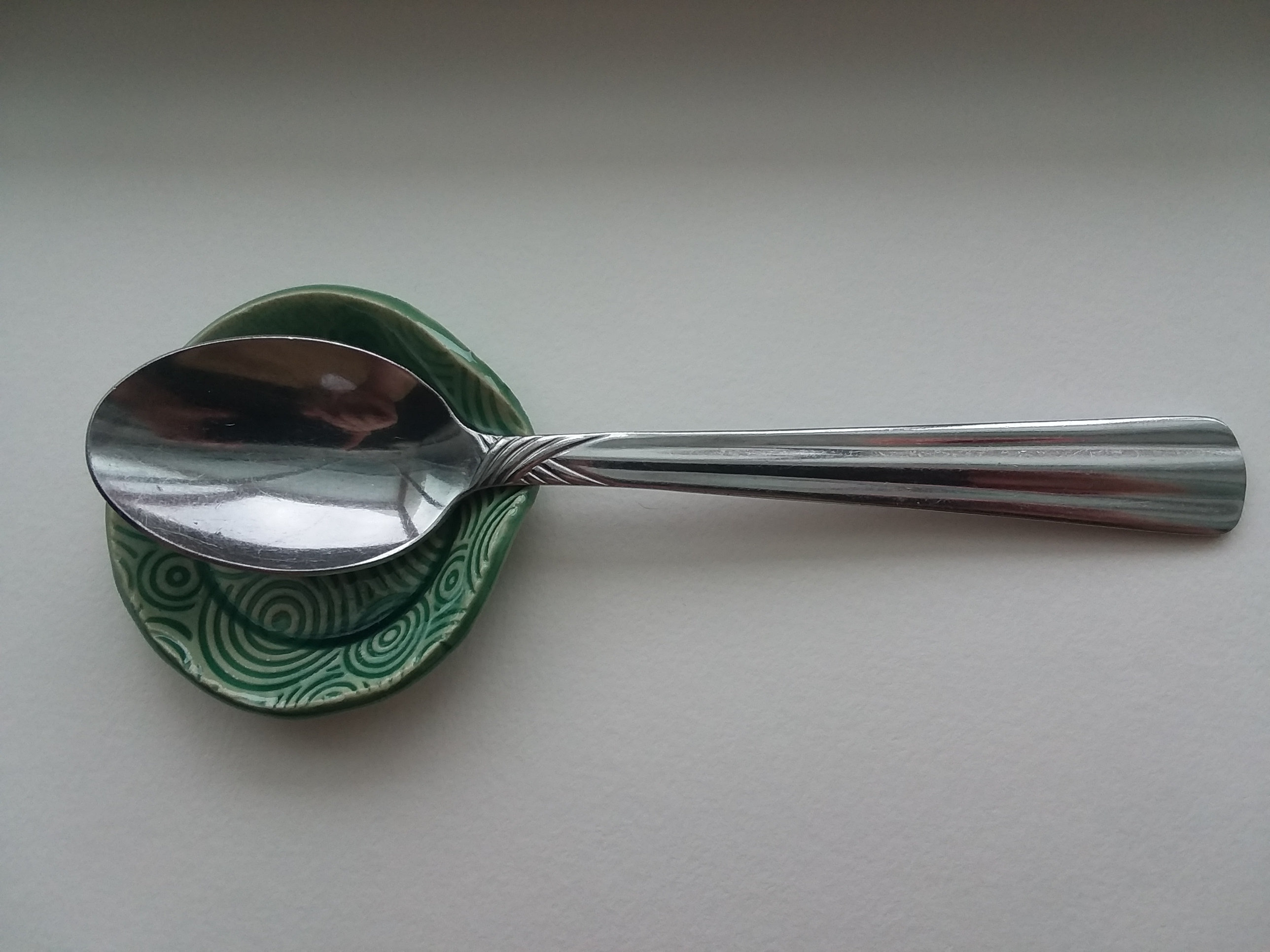 Clear Glazed Teaspoon Rest off White Spoon Rest Etsy