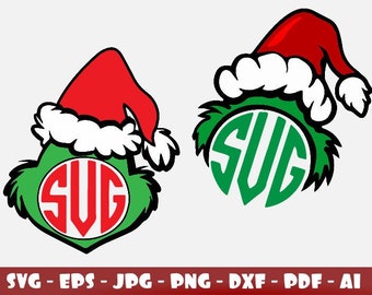 Download Grinch monogram | Etsy