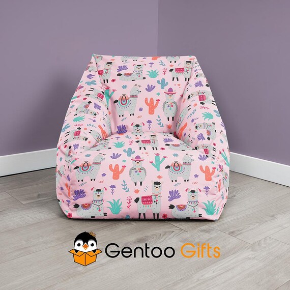 Llama Kids Beanbag Chair Childrens and Toddler Beanbag Chairs