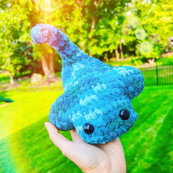 Stingray crochet pattern, Digital Pattern, stingray, no sew, amigurumi, plush, easy, digital, handmade, cute, plushie, crochet pattern