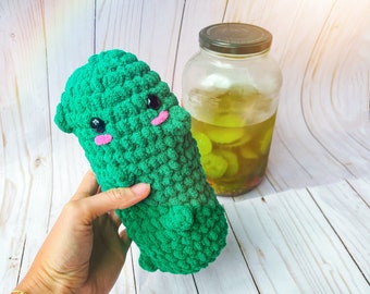 Patrón Digital, Pickle, crochet pickle, amigurumi, felpa, pickle digital, hecho a mano, lindo, kawaii, peluche, patrón de crochet, crochet divertido