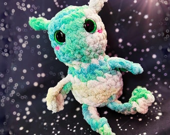 Patrón Digital, extraterrestre, espacio, crochet, amigurumi, lindo, niños, peluche, marciano, hecho a mano, astronauta, kawaii, peluche, área 51, fácil, principiante