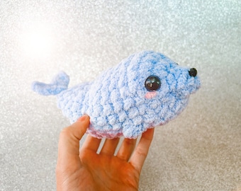 Patrón Digital, foca, cría de foca, crochet, amigurumi, lindo, niños, patrón de crochet, descargar, criatura marina, foca, león marino, mar, principiante