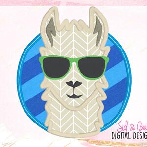 Llama, llama face applique, llama embroidery, boy llama, boy, Embroidery Design Pattern, 4X4 5x7 6x10 INSTANT DOWNLOAD now available