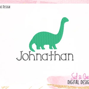 Dinosaur, Brachiosaurus, mini fill stitch, dino, Embroidery Design Pattern, boys, birthday, brontosaurus, 4X4 5x7 6x10 INSTANT DOWNLOAD