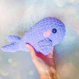 Whale crochet pattern, Digital Pattern, whale, whales, amigurumi, plush, whale digital, handmade, cute, plushie, crochet pattern, kawaii image 1