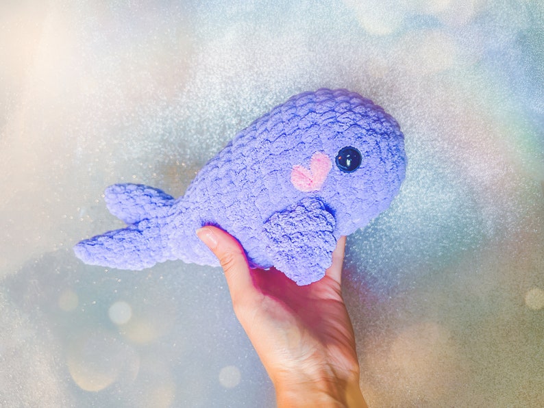 Whale crochet pattern, Digital Pattern, whale, whales, amigurumi, plush, whale digital, handmade, cute, plushie, crochet pattern, kawaii image 1