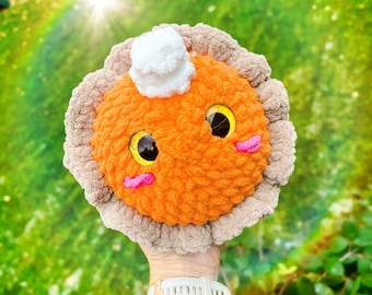 Patrón Digital, Pastel de calabaza, pastel de crochet, amigurumi, felpa, pastel digital, hecho a mano, lindo, peluche, patrón de crochet, acción de gracias, sin costura