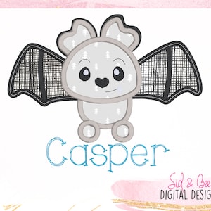 Halloween Applique Design, bat Applique, Spooky, vampire bat, boys, fall, Embroidery Design, bat applique, 4X4 5x7 6x10 INSTANT DOWNLOAD