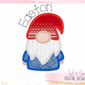 gnome, elf, applique, embroidery, christmas gnome, god jul, Tomte, Nisse, gnome, dwarf, christmas applique, 4X4 5x7 6x10 INSTANT DOWNLOAD