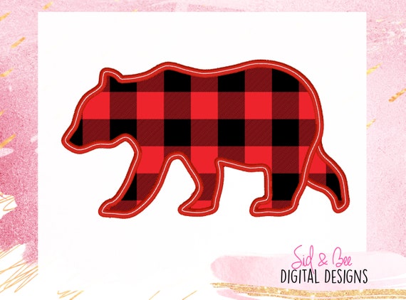 Bear applique, BEAR Silhouette Applique Design, bear embroidery, wild one, woodland, bear silhouette,4X4 5x7 6X10 INSTANT DOWNLOAD